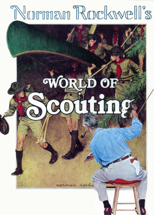 capa do livro "word of scouting" de Norman Rockwell's